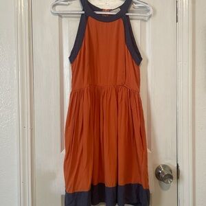Altar'd State Orange and Black Casual Dress